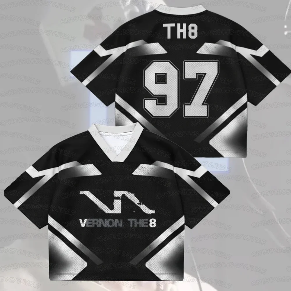 2026 Women's Men's Short Sleeve Casual T-Shrit The8 Vernon V8 First Mesh Jersey Gift For Fans Fans Gift Tops