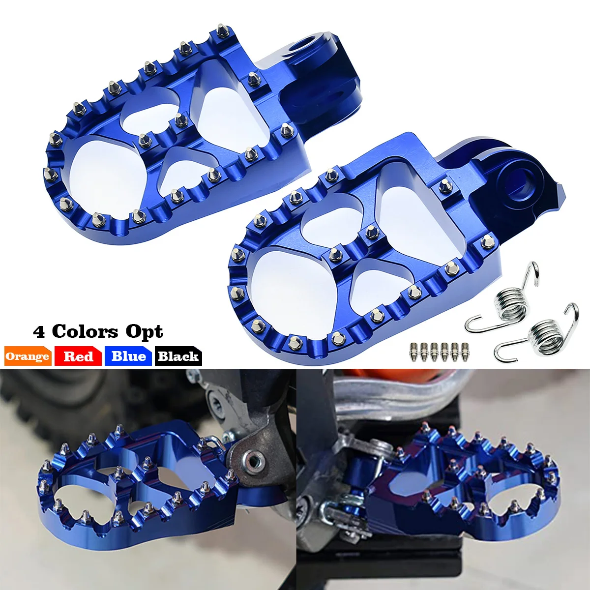 Foot Pegs FootRest Footpegs Rests Pedals For Husqvarna TE 300 FE 250 350 450 501 TC 65 85 14-16 701 Enduro/Supermoto 2016-2023