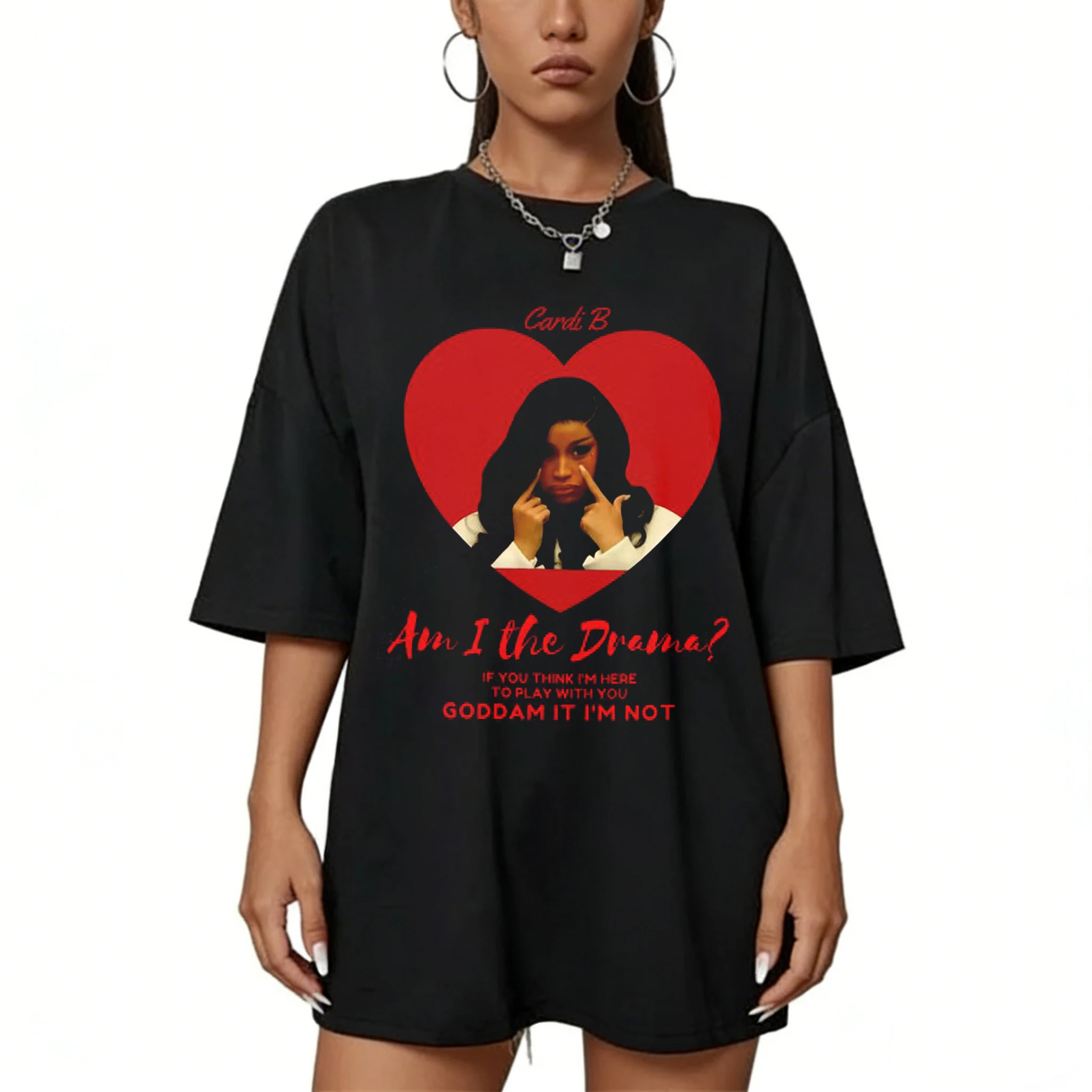 Cardi B Little Miss Drama Tour 2026 T-shirt Cardi B Fan Gift Aesthetic Rap Music Tee 2026 Tour Men Women Summer Casual Tee Tops