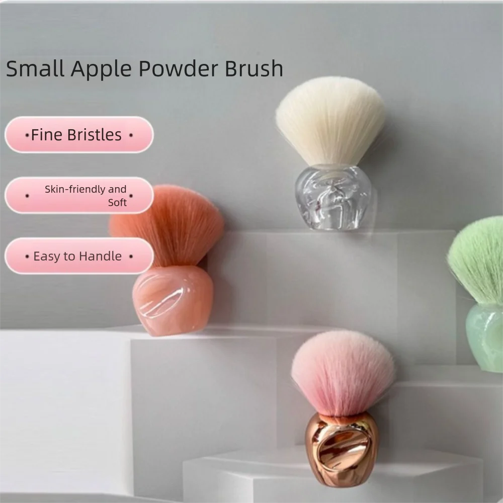 새로운 휴대용 블러쉬 브러쉬 다기능 메이크업 도구 네일 도구 브러쉬 홈이 있는 작은 루즈 파우더 브러쉬