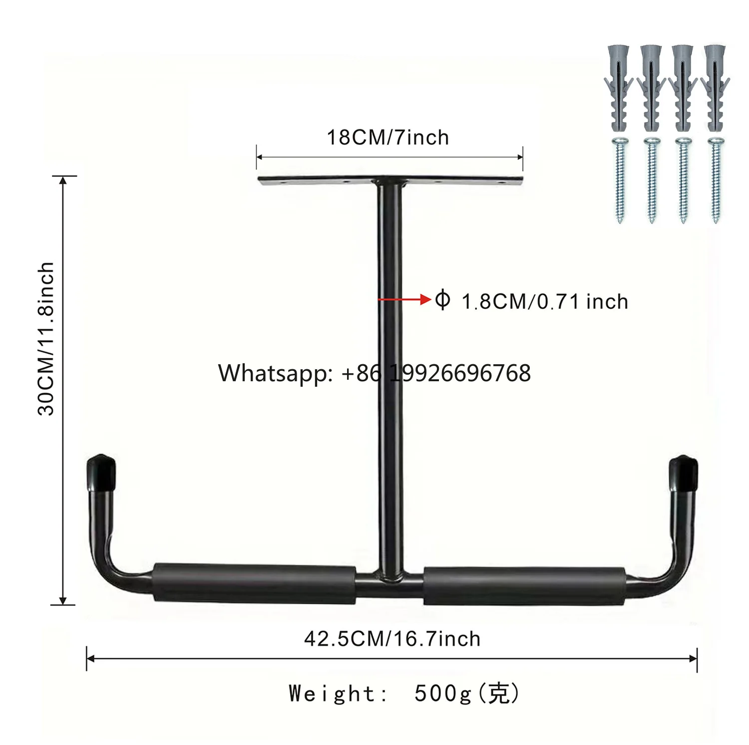

New Design Hot Selling Black Heavy Duty Overhead Storage Double Hook Lumber Ladder Ceiling Hanger Rack T Hook Manufacturer