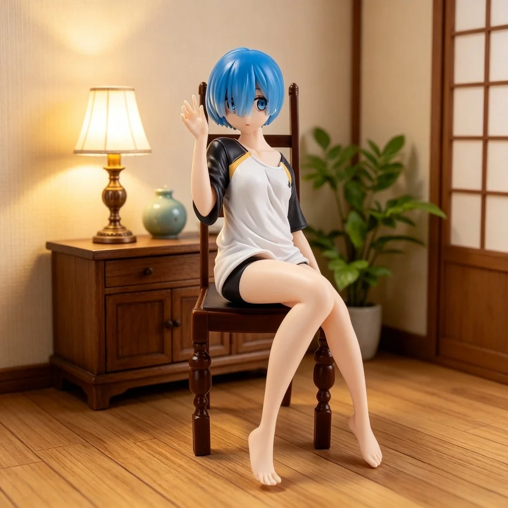 Figuras de Rem de 17 cm, Figuras de Acción de PVC, Re: Life in a Different World from Zero, Figura de Anime Rem, Juguetes Extensibles, Regalos para Coleccionistas