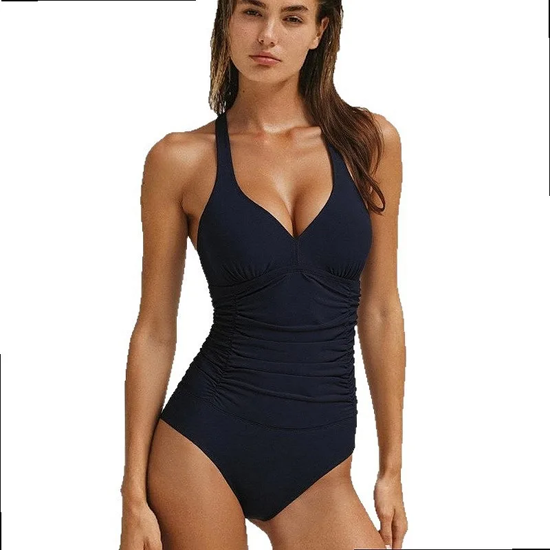 2026 Women Slim Tummy Control One Piece Swimsuit Sexy Bodysuit Stylish Swimwear for Summer Beach Pool Outdoor Activities