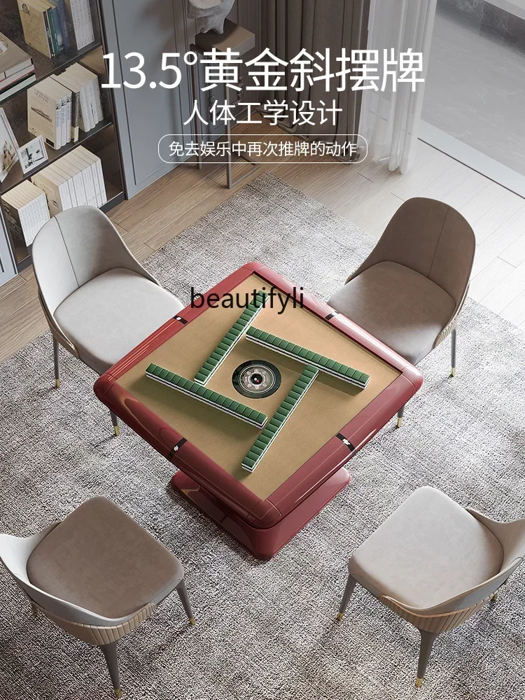 pgFully automatic T580 roller coaster inclined mahjong table electric chess and card folding automatic mahjong machine