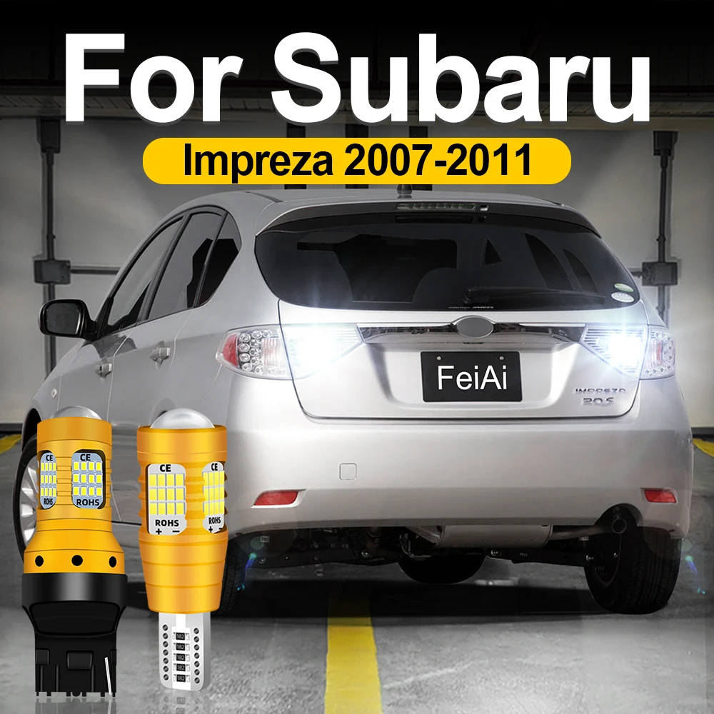 Luces LED de marcha atrás para Subaru Impreza 3rd 3 Gen GR GH G3 GE GV accesorios luz de marcha atrás LED 2007 2008 2009 2010 2011