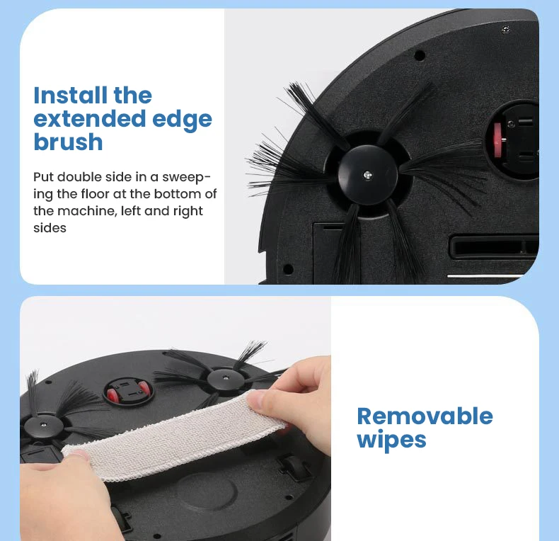 5-in-1 kabelloser intelligenter Roboter-Staubsauger, multifunktional, superleise, Staubsaugen, Wischen, Befeuchten für den Heimgebrauch, Haushaltsgeräte – Detail 19