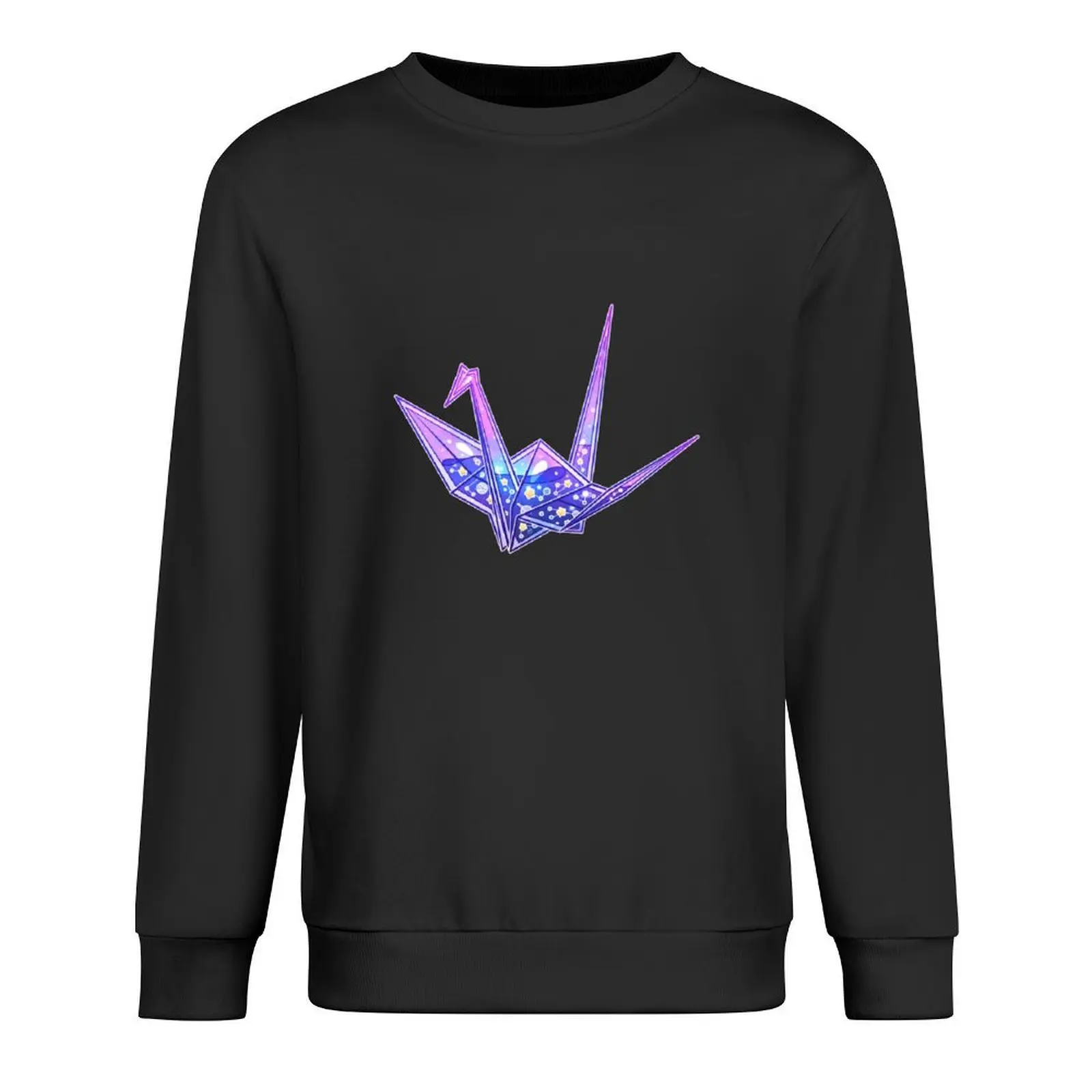 

Glass Galaxy Origami Crane Pullover autumn new products men's coat men wear mens clothes men's sweatshirts