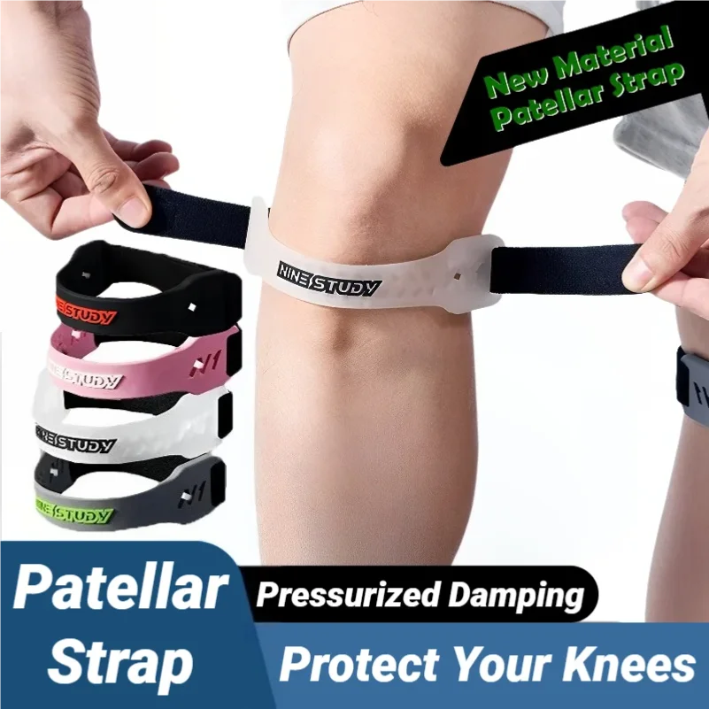 

Adjustable PVC Knee Patellar Band Tendon Support Strape Brace Shock Absorption Compression Strap Pads Sport Protection