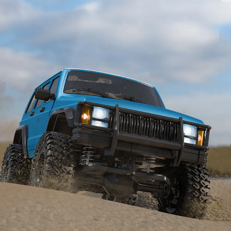 Nowy produkt 1:18 Cherokee symulacja samochodu wspinaczkowego łączone światła RC w pełni proporcjonalny zdalnie sterowany samochód terenowy