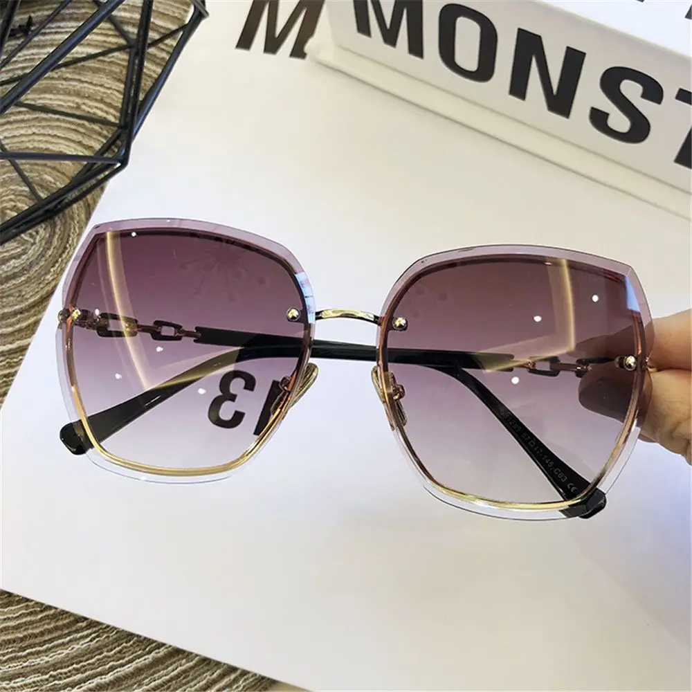

Accessories UV400 Street Wear Designer Sun Glasses Women's Polarized Sunglasses Rimless Square Sunglasses Shades