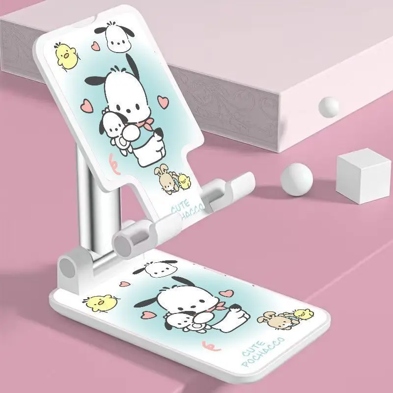 Hello Kitty Cute Cartoon Mobile Phone Live Broadcast Telescopic Folding Lazy Person's TV Watching Telescopic Stand view 4