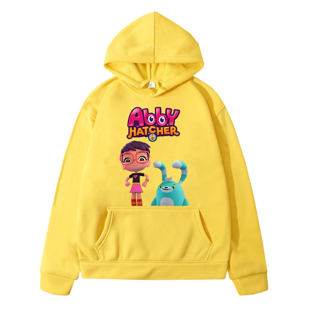 Autumn Kawaii hoodies Cartoon sweatshirt Abby Hatcher Print anime hoodie  y2k sudadera boys Fleece pullover kids clothes girls image 2