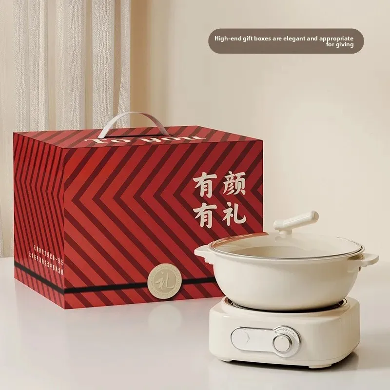 For Household High Value Split Electric Hot Pot Multi Functional Cooking Pot Business Gift Wholesale