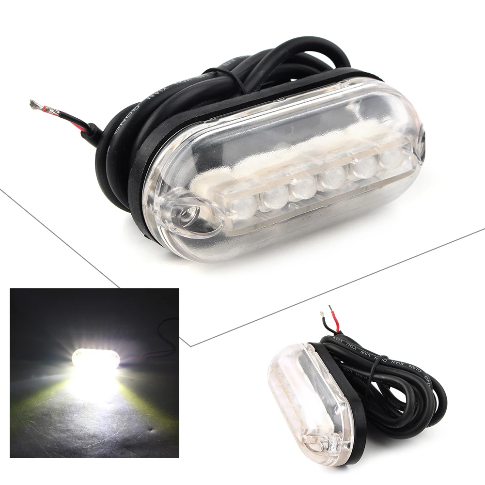 DC 12V Marine Yatch Boat Underwater Light 6LED Waterproof Surface Mount Light Blue/Red/Green/White