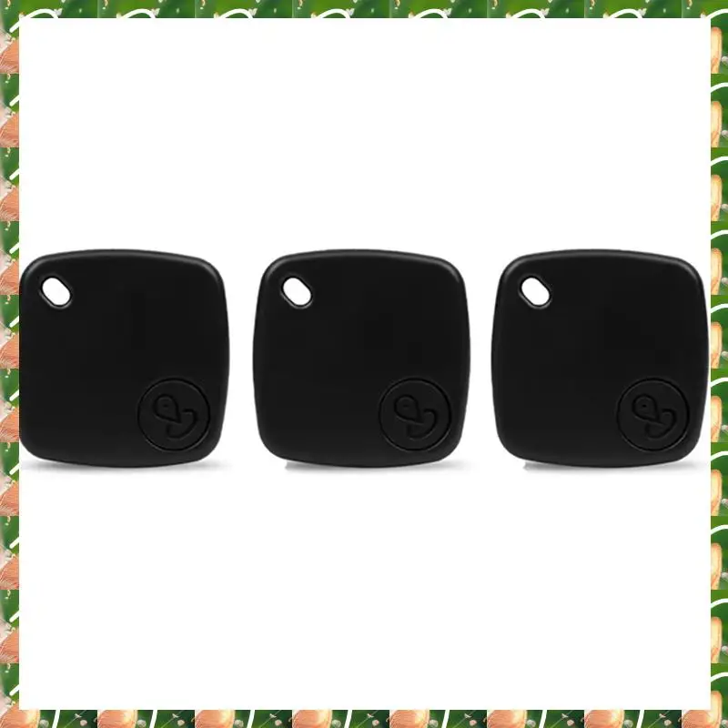 

JAJA 3 шт. мини-умный GPS-трекер, высокоточное отслеживание местоположения для Iphone Find My App, напоминание о положения искателя ключей, черный