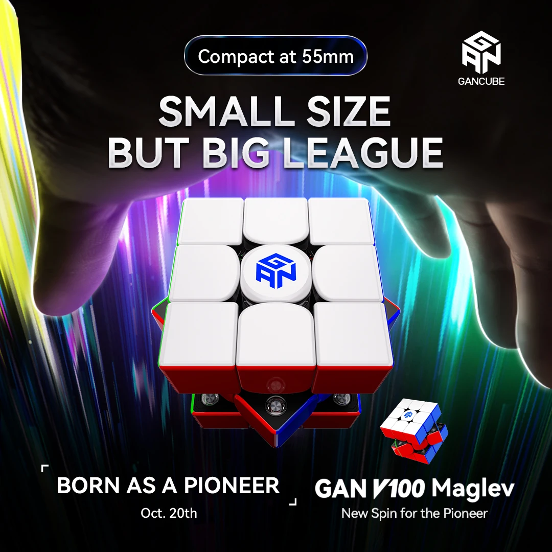 Gan 3x3 cube V100 Maglev UV Magnetic Magic Speed Cube Stickerless Professional Smooth GAN V100 Cubo Magico Puzzle for Children