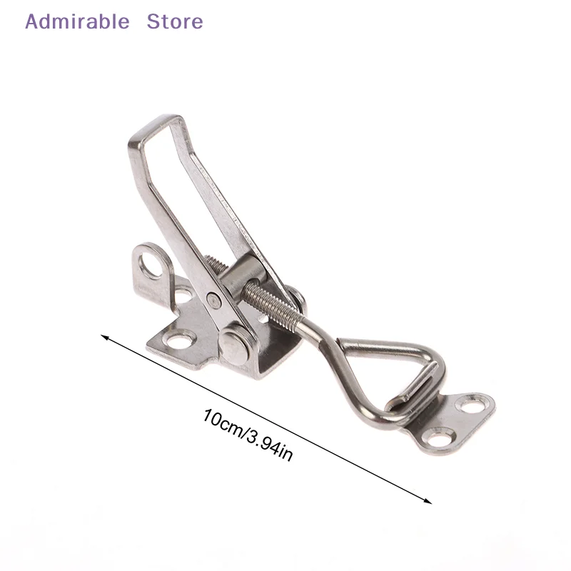 [W]Stainless Steel 304 Clamp Latch Lock 1Pc Heavy Duty Fastener For Boat Deck Marine Locker Hasp Corrosion Resistant