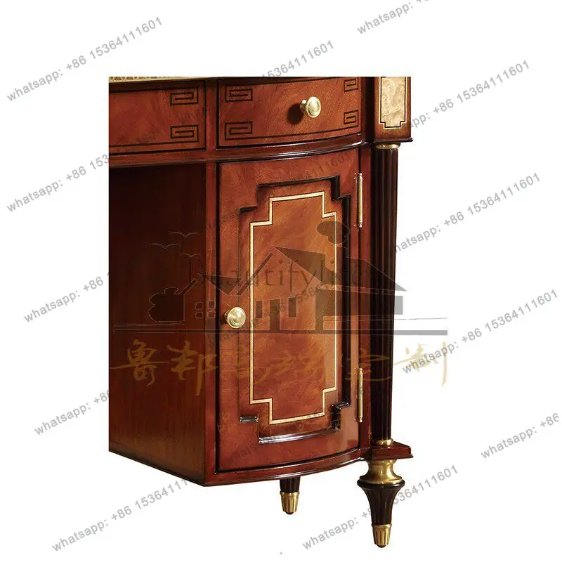 Neoclassical English dressing table Solid wood master bedroom dressing table