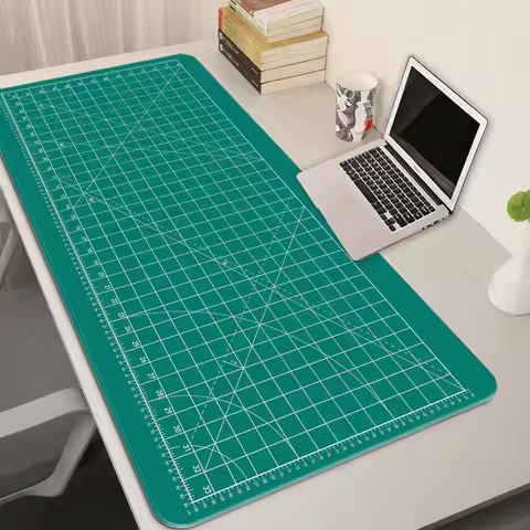Cutting-Mat-white-on-black Mouse Pad Office Gaming Laptop Deskmat Anime Mousepad Gamer Keyboard Mouse Mat Computer Accessories