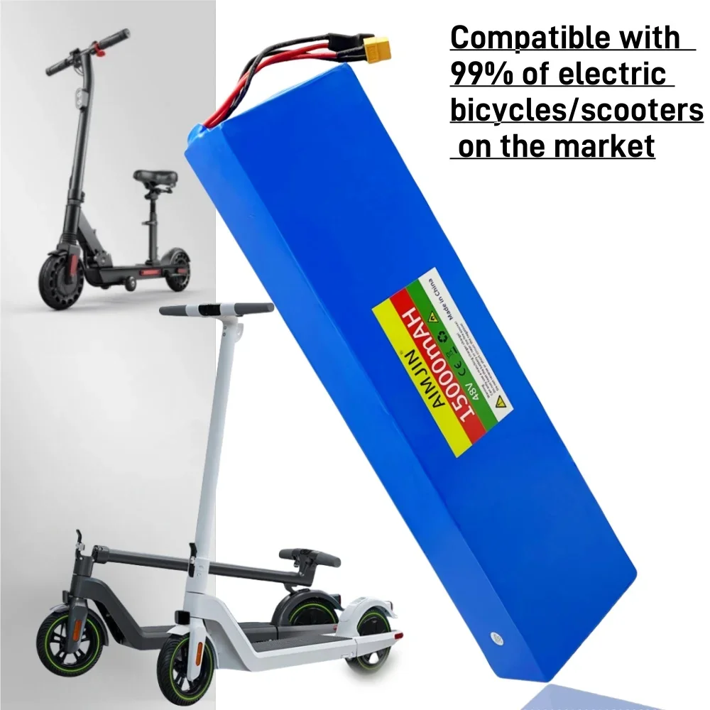 13S4P 48V 15Ah 18650 rechargeable Lithium-Ion Battery Pack For Kugoo M4/M4Pro/MaxSpeed Electric Scooter with BMS+charger