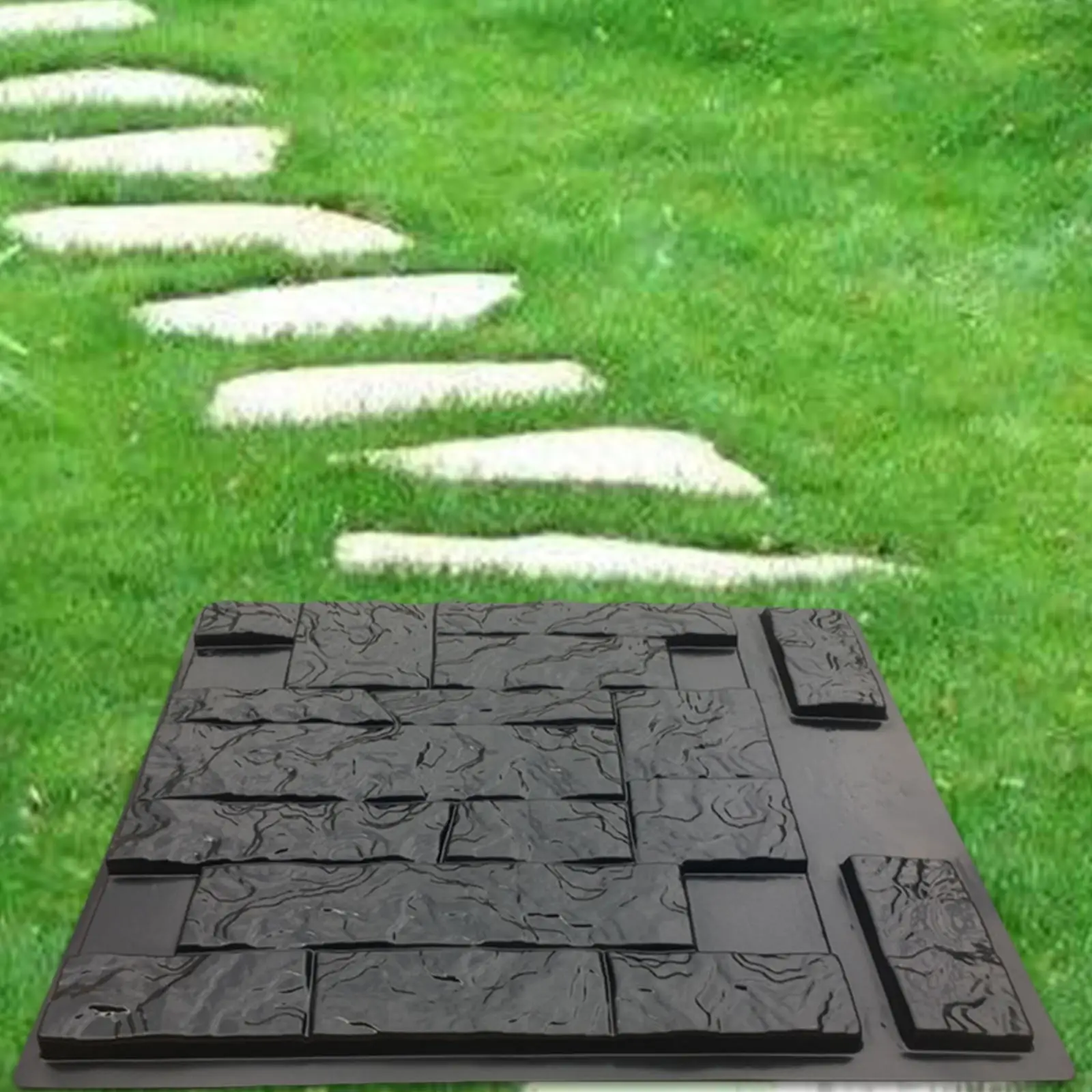 Concrete Molds Patio Path Maker Texturing Paving Moulds for Plaster Outdoor Garden