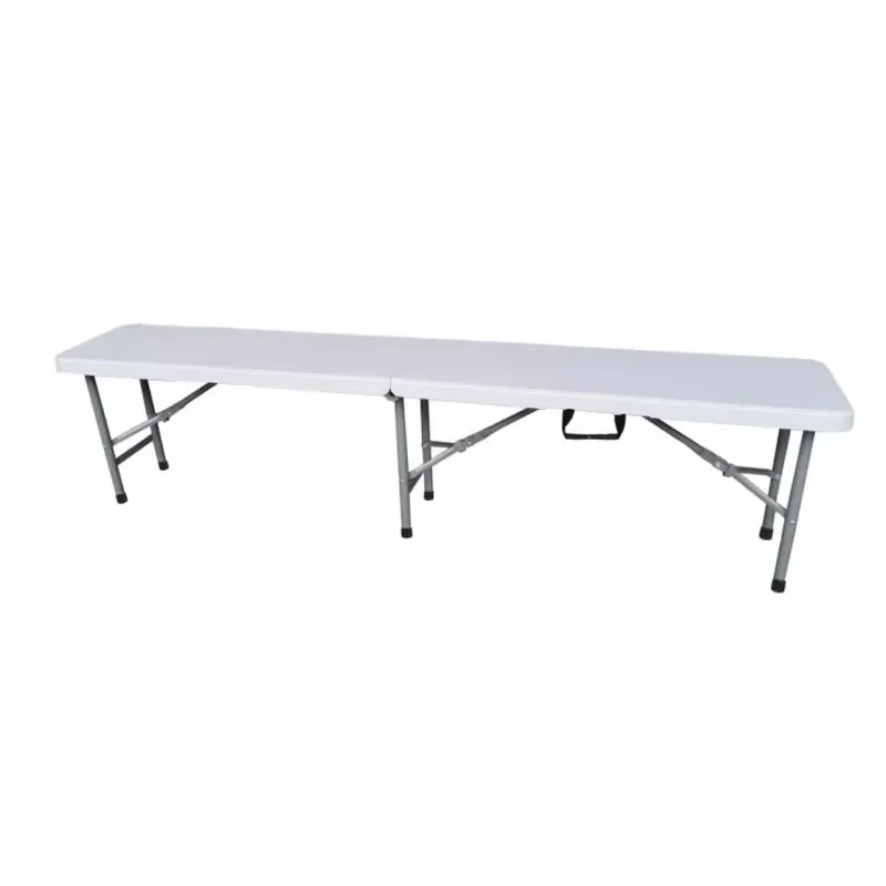 for Rectangle 6ft Folding Semi-Plastic Adjustable White Camping Industrial Storage Workbench Promotional Wholesale Price