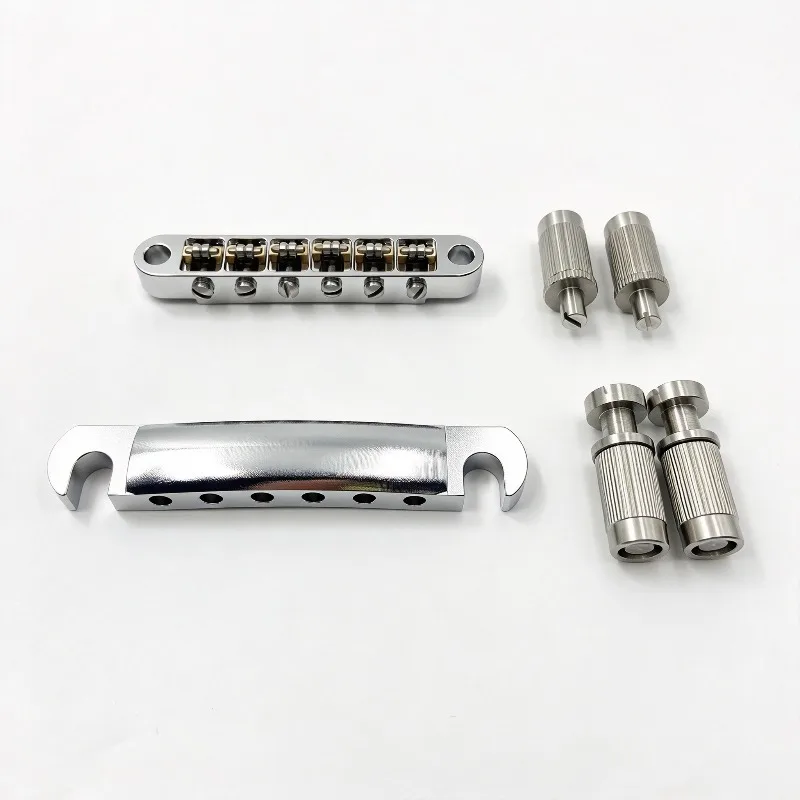 Brass/stainless steel/titanium alloy/aluminum alloy composed of high-grade LP6 string electric guitar ball bridge string plate