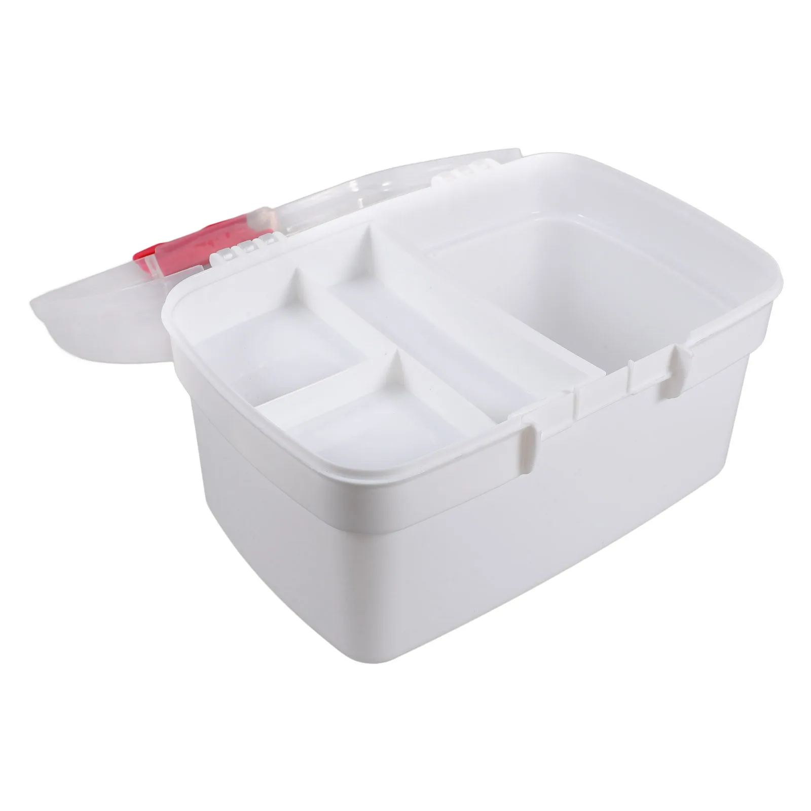 

Medicine Storage Box with Handle Portable Plastic Organizer for Household Office School Camping Emergency Supplies