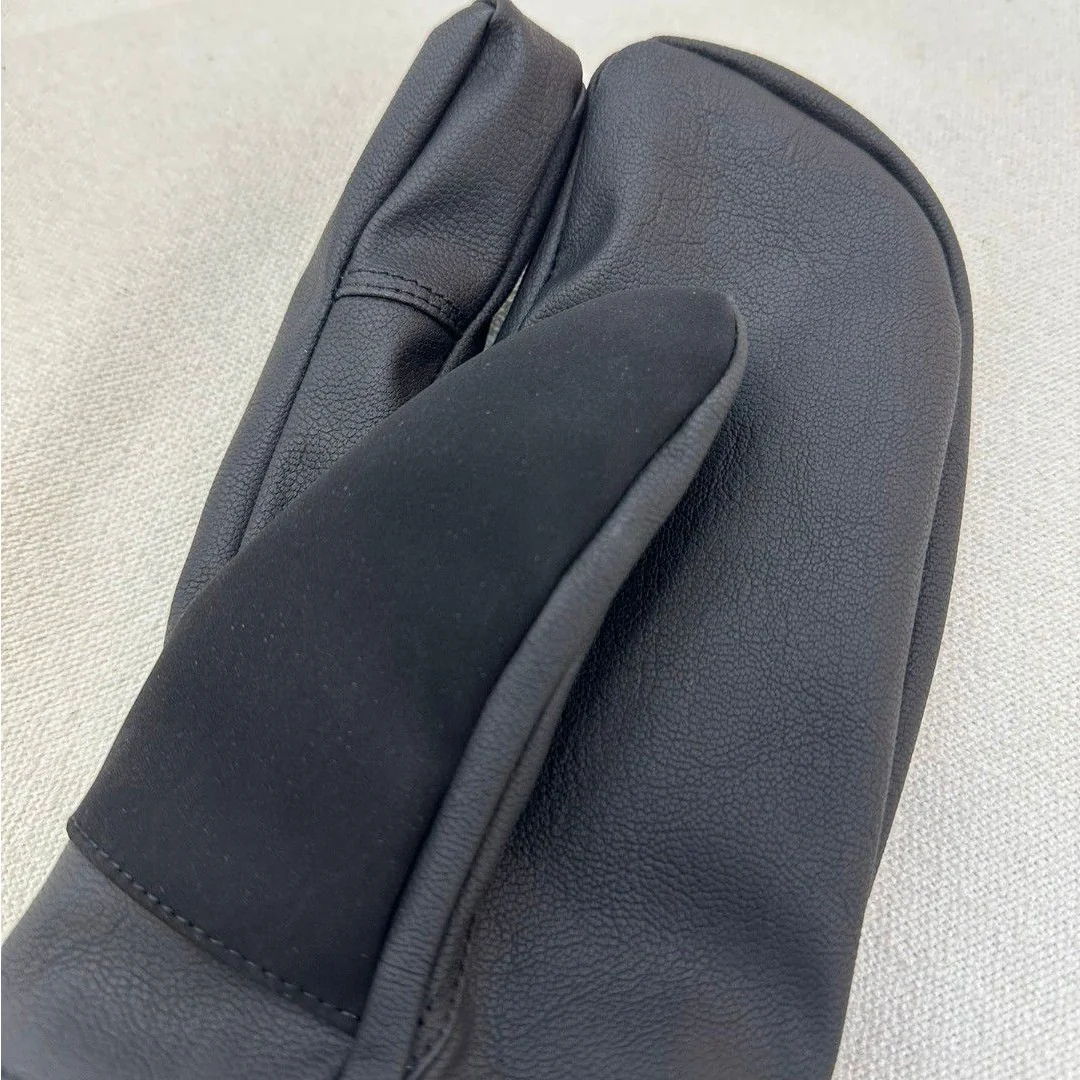 Sheepskin Three-Finger Ski Gloves Premium Minimalist Luxury Outdoor Ski/Snowboard Durable Fiber Warm Waterproof Goatskin Soft