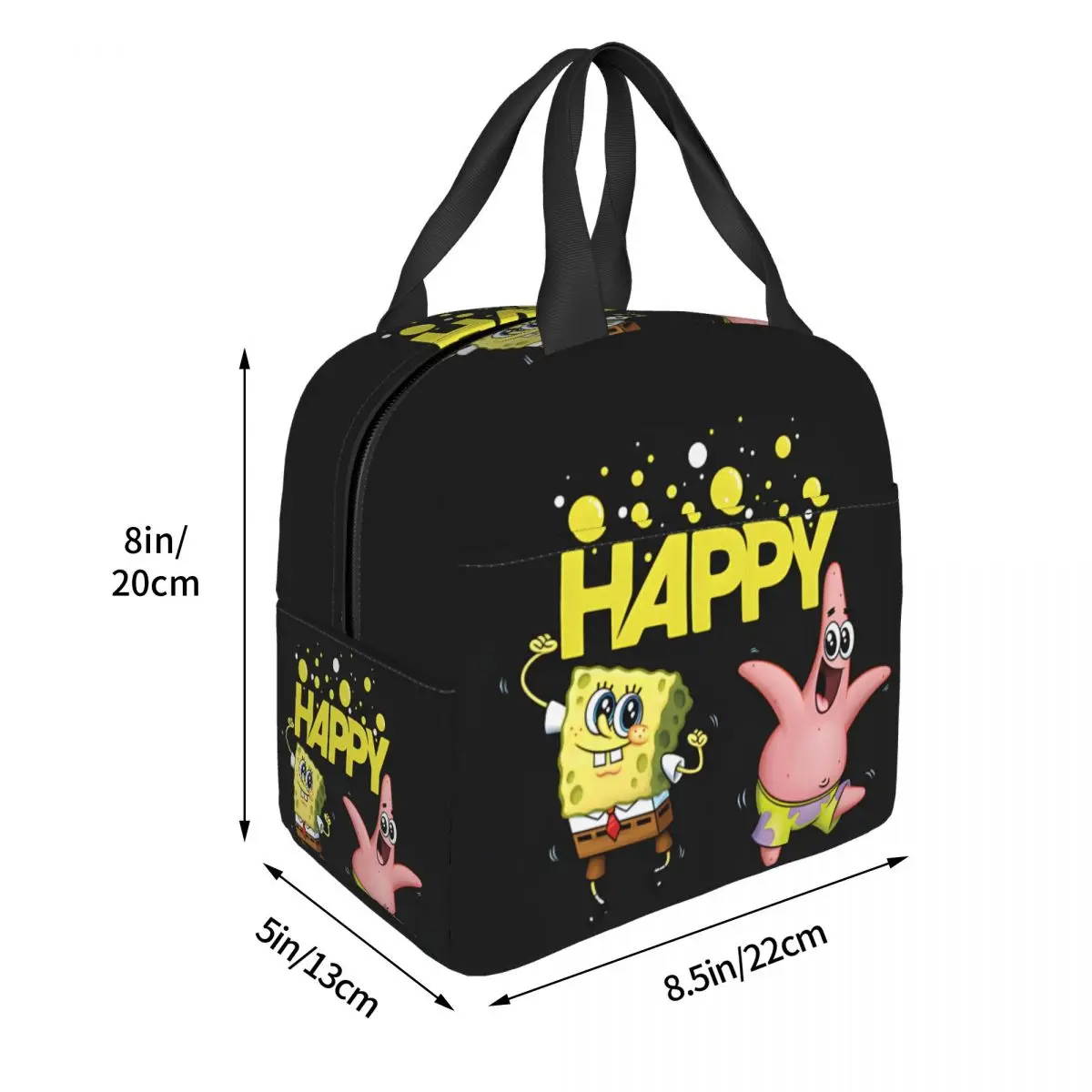 Squarepants Happy Dancing Spongebob And Patrick Aluminum Foil Insulation New SpongeBob Lunch Food Box Female Lunch Container