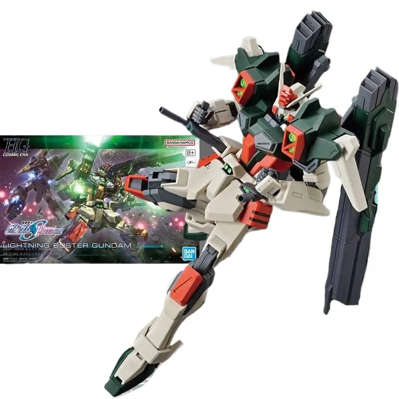 Bandai Original MODEL KIT GUNDAM HGCE 1/144 LIGHTING BUSTER GUNDAM Anime Action Figure Assembly Model Toys  Model Gifts for Boys