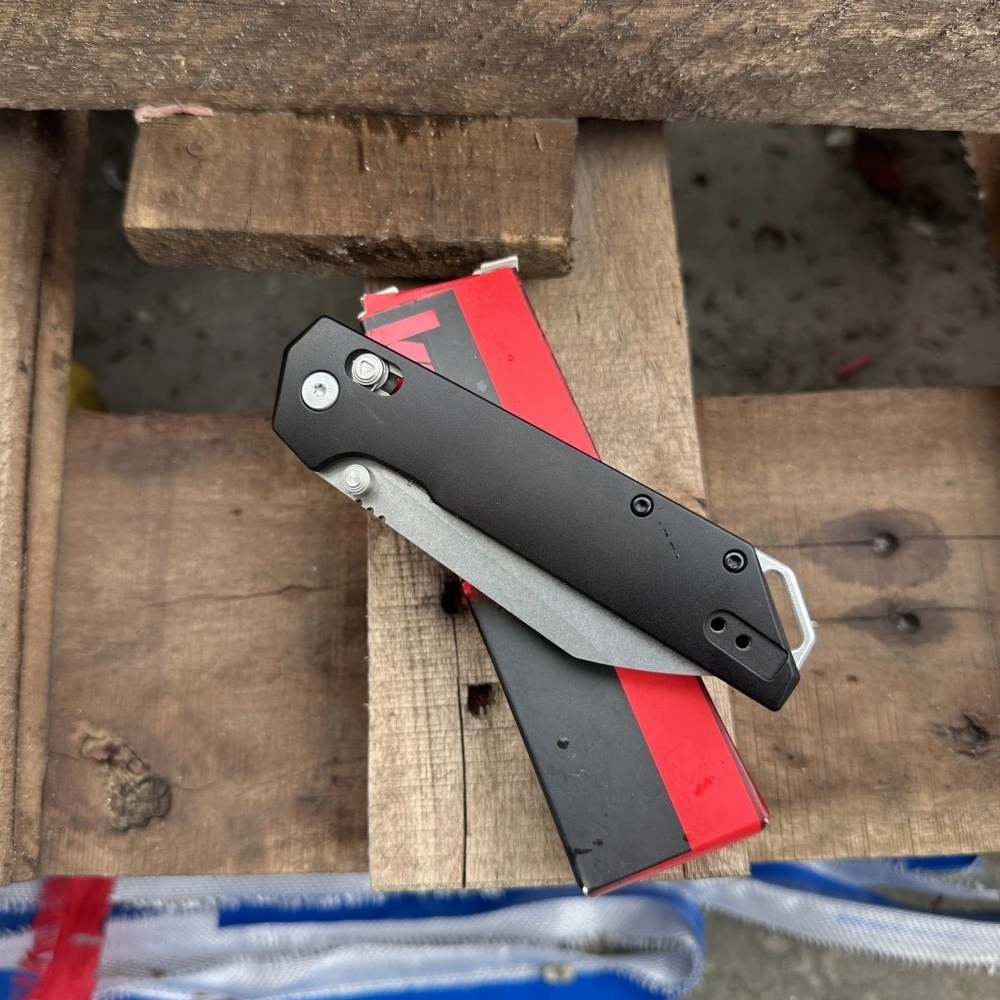 KS 2038R سكين للفرد D2 شفرة فولاذية T6 مقبض ألمونيوم متعدد الوظائف سكين إنقاذ لتسلق الصخور في الهواء الطلق نحت سكين