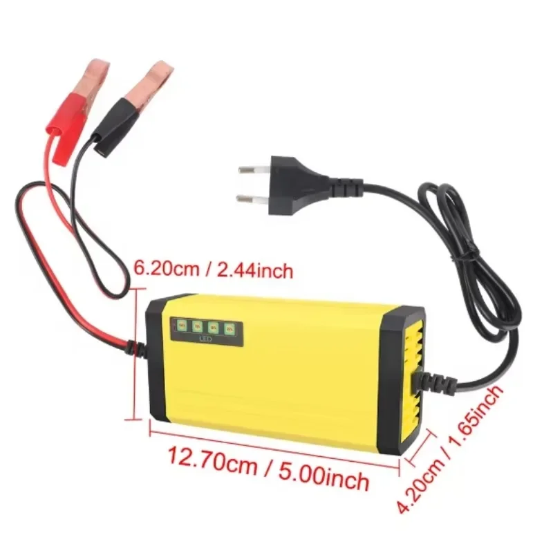 Power Puls Repair Charger Car Battery Charger 12V 2A LED Display Moto Truck Battery Charger Wet Dry Lead Acid Battery