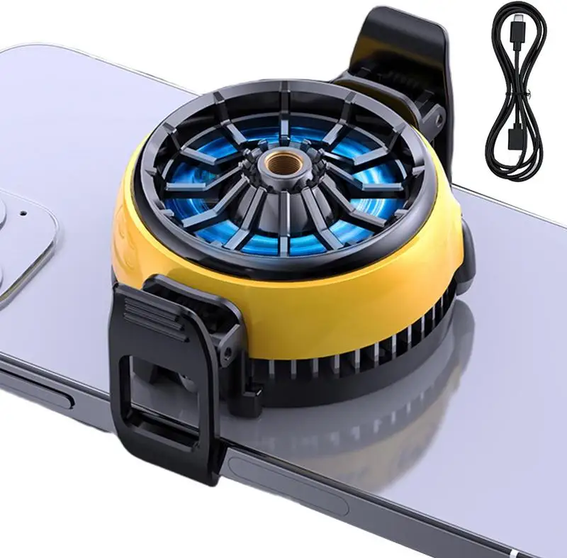 Phone Cooler ForGaming Universal Phone Cooling Fan With Dual Semi-Conductor Cooling Chip Mobile Phones For Live Streaming