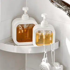 Weiße Seife Plastikflüssigkeitspender, Handpumpe, Shampooflasche, wiederaufladbar, Lotion, 1PC 10 Hauptdosierung der Verkaufswaschmittel - №5