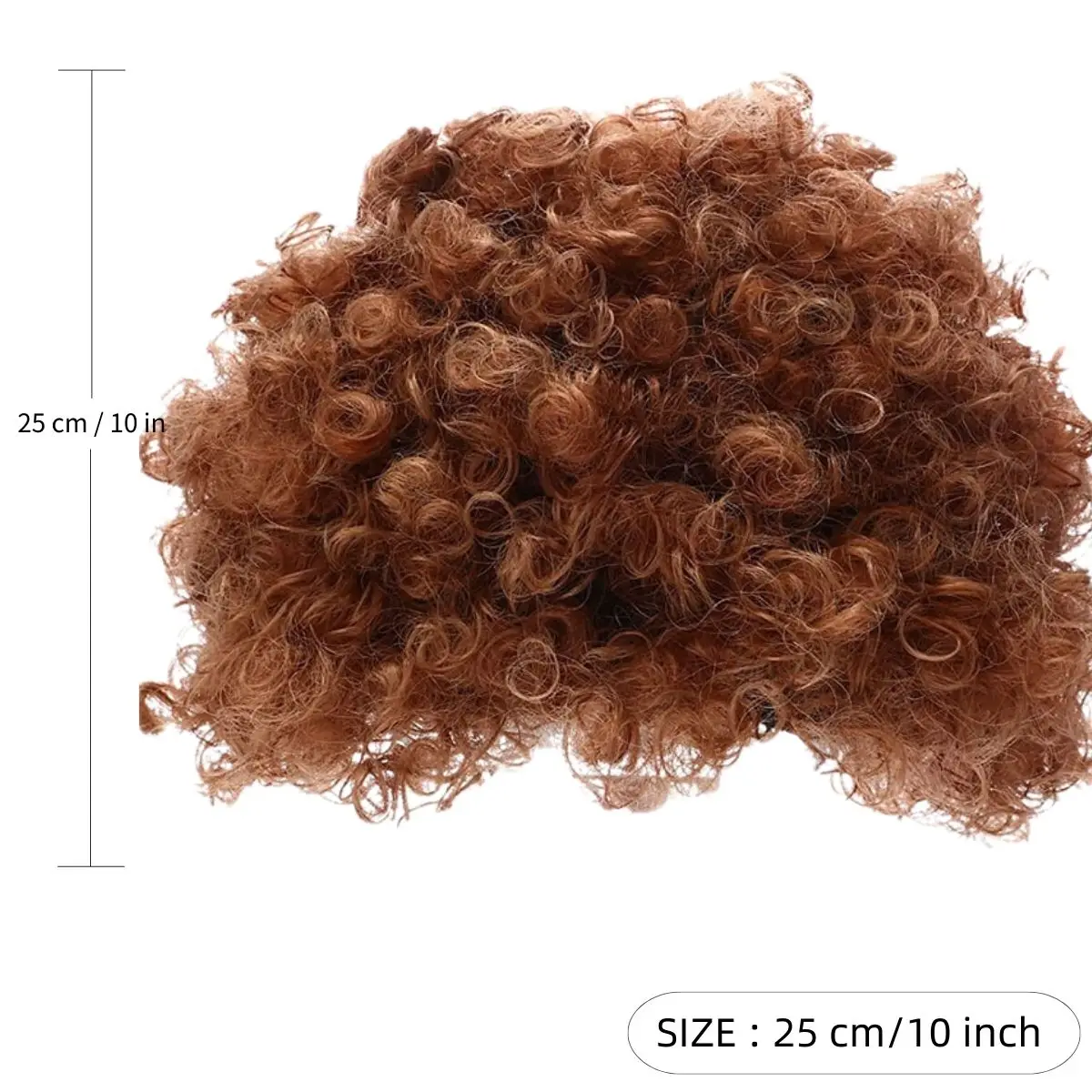 Curly and Fluffy Costume Disco Style Synthetic Wig for Men With Glasses Party or Cosplay Costume Gifts image 5