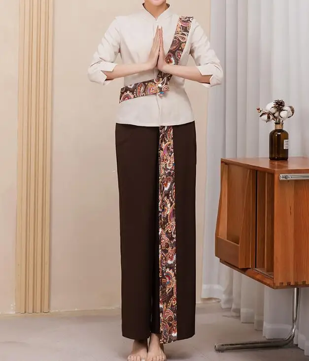 Thailand SPA Uniform Women Work Wear Beautician New Spring Suit