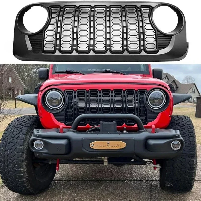 Suitable for 07-17 Wrangler JK modified 24 Wrangler China Net old and new China Net front face grille