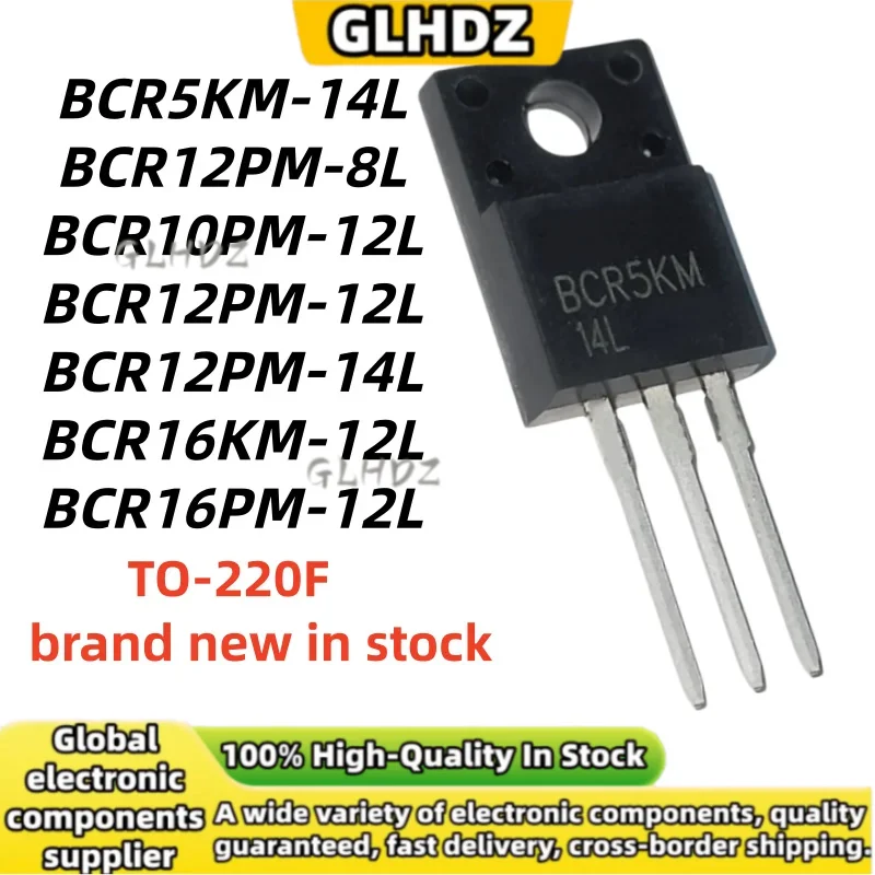 New Quality 10PCS BCR5KM-14L BCR12PM-8L BCR10PM-12L BCR12PM-12L BCR12PM-14L BCR16KM-12L BCR16PM-12L TO-220F in stock