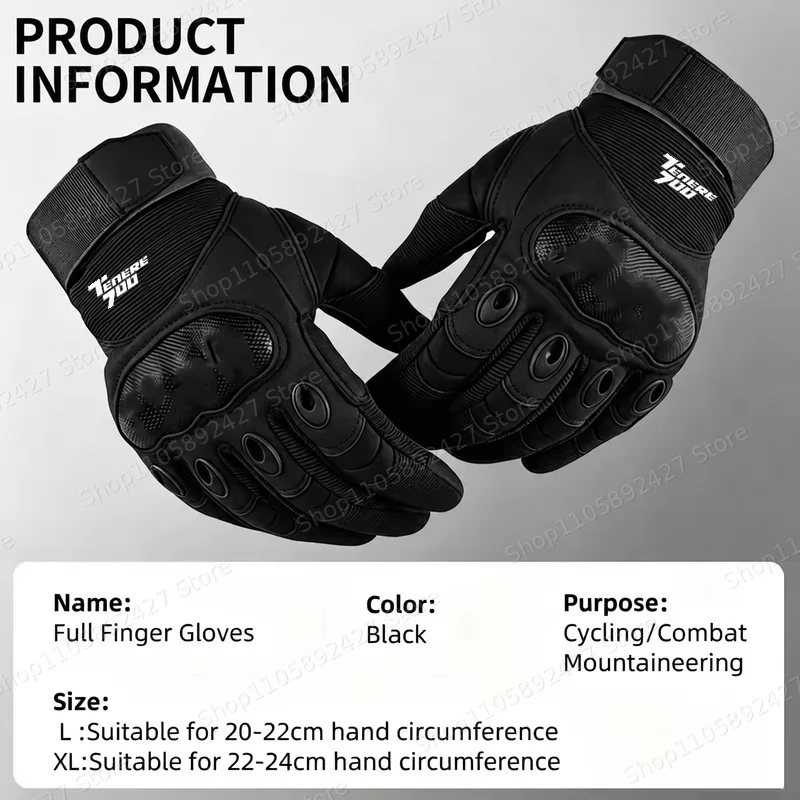 For Yamaha TENERE 700 Tenere700 XTZ 700 T700 2019-2026 Accessories Motorcycle Gloves Safety Defense Motocross Gloves Outdoor