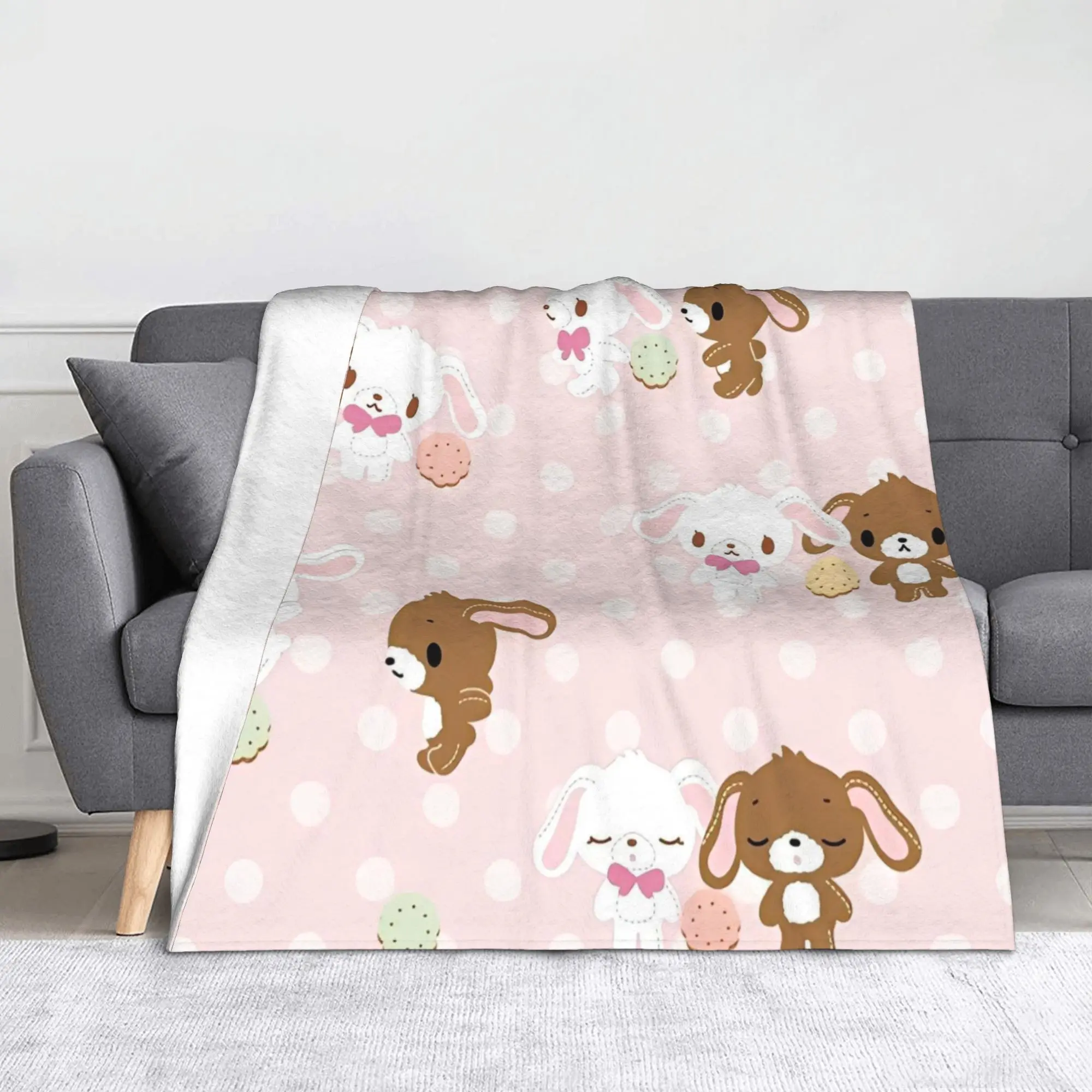 

Одеяла Sugarunnies Bunny, фланелевое забавное дышащее одеяло для дома, лето