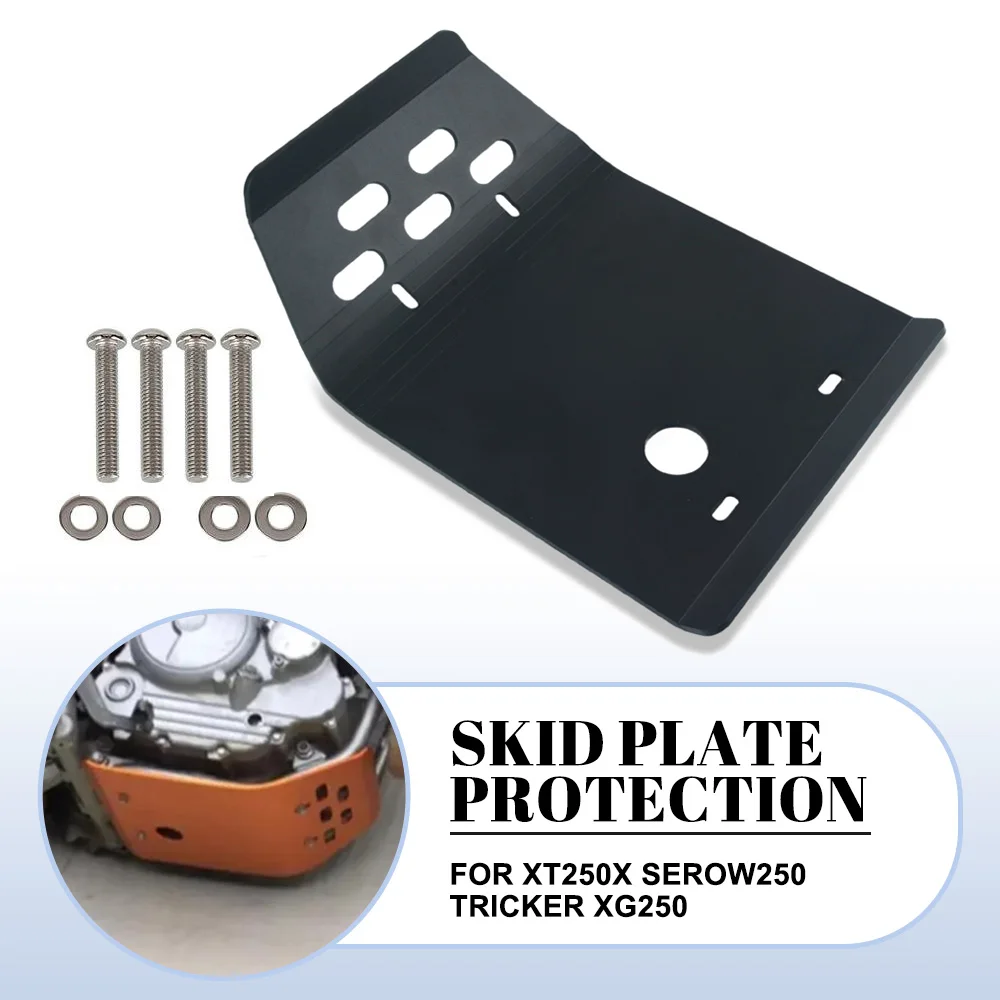 

For YAMAHA Serow XT250 XT250X Tricker XG250 Motorcycle Engine Chassis Guard Skid Plate Belly Pan Cover Bash Plate Protection