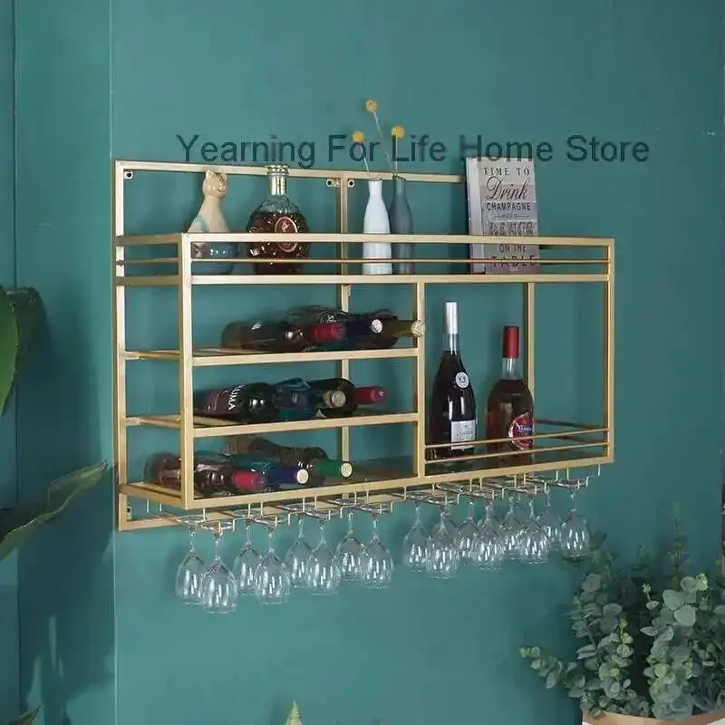 

Luxury Standing Cabinet Modern Display Wine Bakers Corner Rustic Wine Cabinet Antique Wall Mounted Metal Estante Bar Decoration