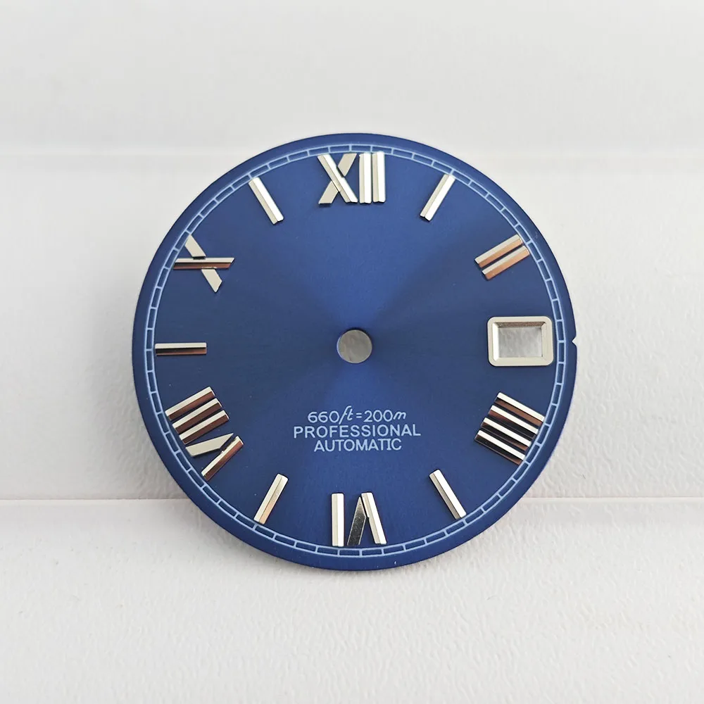 28.5mm 로마 숫자 다이얼 NHwatch35 다이얼, 날짜 창, NHWatch 35/36 자동 기계식 무브먼트 액세서리