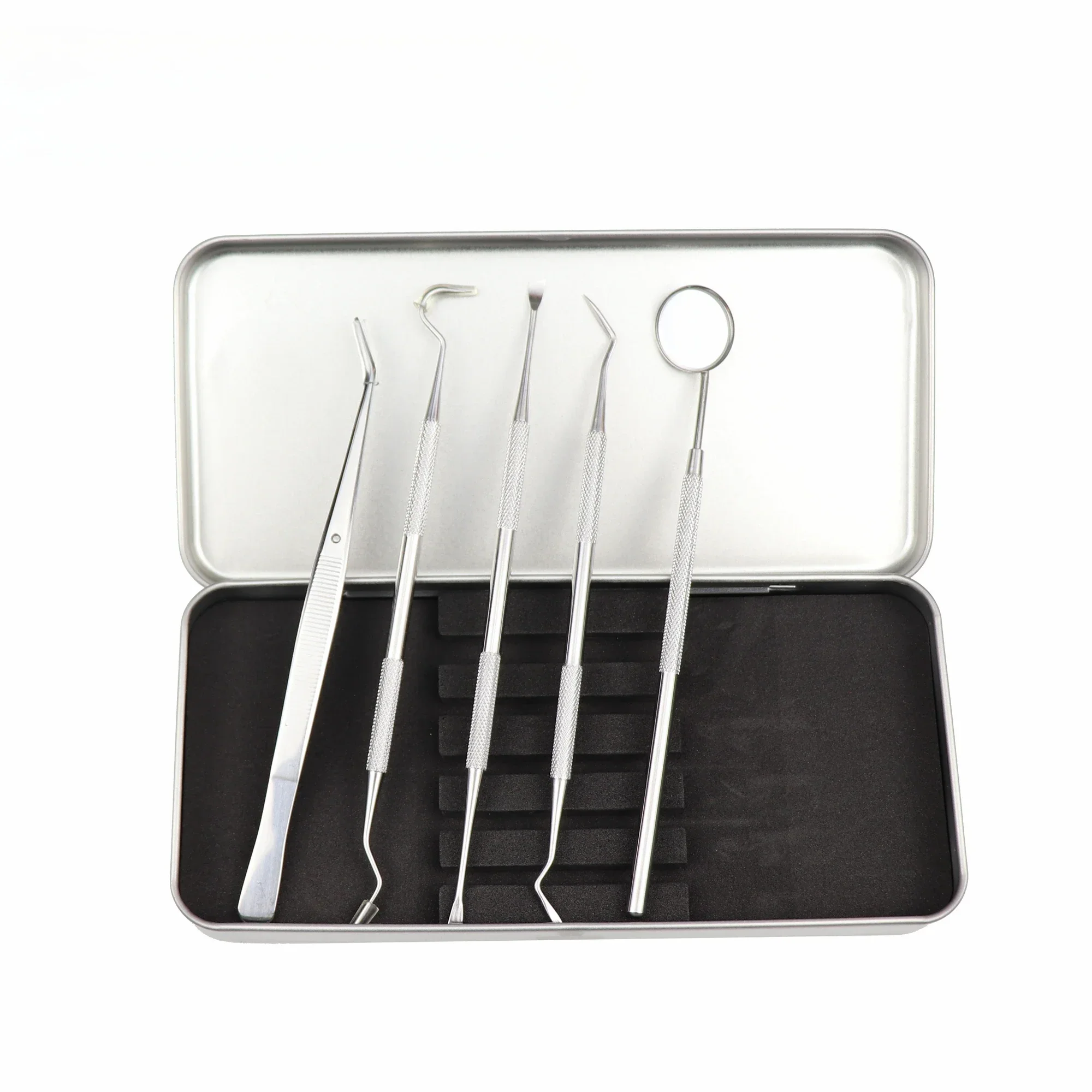 

1pc Stainless Steel Dentals Examinations Set Kit Explorers Probes Excavators Spreaders Mirror 5pcs/box with Good Quality