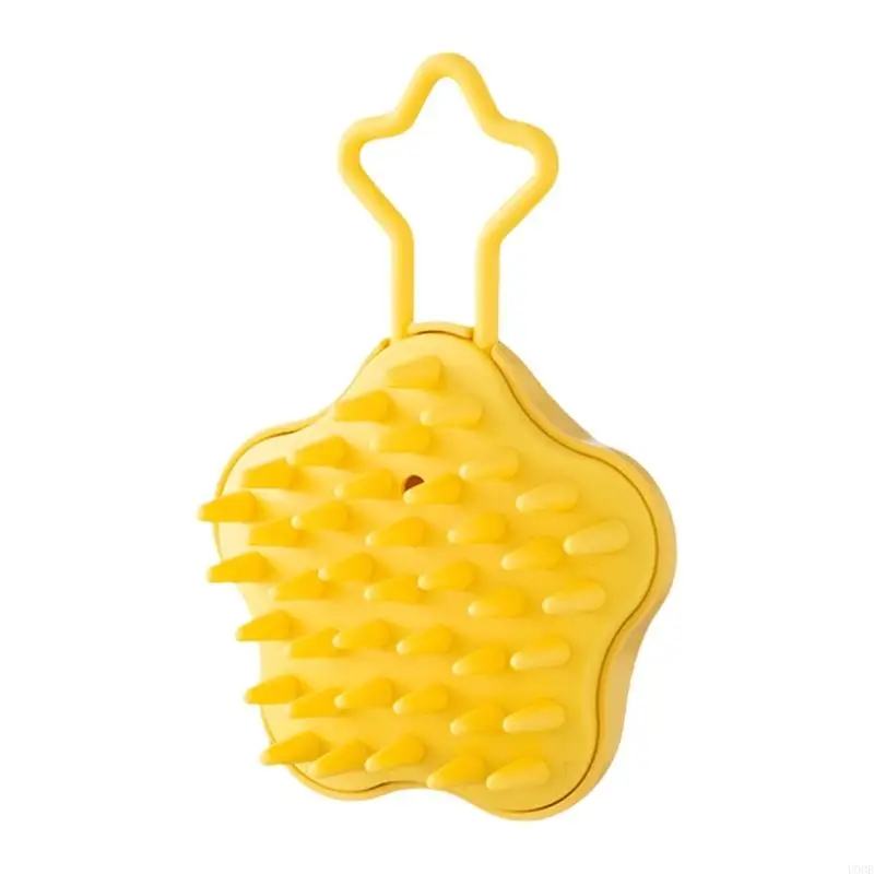 U0DE Hair Washing Comb Scalp Massage Brush Shampoo Brush Wet and Dry Body Scrubber