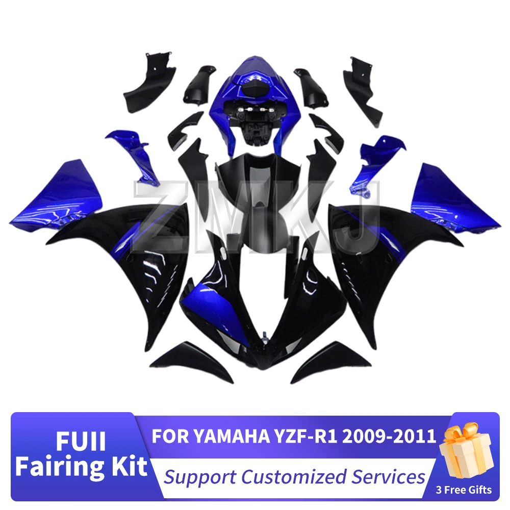 YZF R1 Multiple Choice Motorcycle Fairing Kit For YAMAHA YZFR1 YZF-R1 2009 2010 2011 New Customizable ABS Injection Bodywork Set