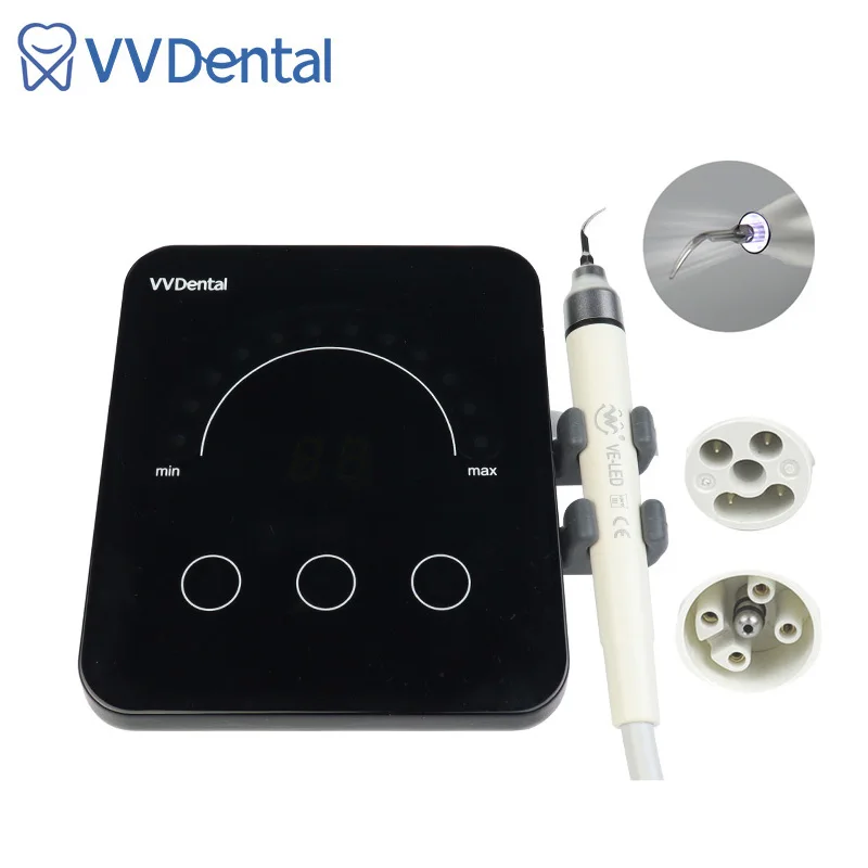 Ultrasonic Dental Scaler Machine with LED Handpiece for Calculation Stains and Tartar Removal Scaling Periodontics Endodontics