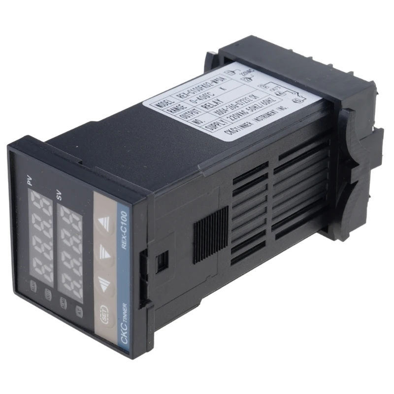  Digital LCD PID REX-C100 Temperature Controller Set K Type Temperature Controller Suitable for Industrial Dual Display
