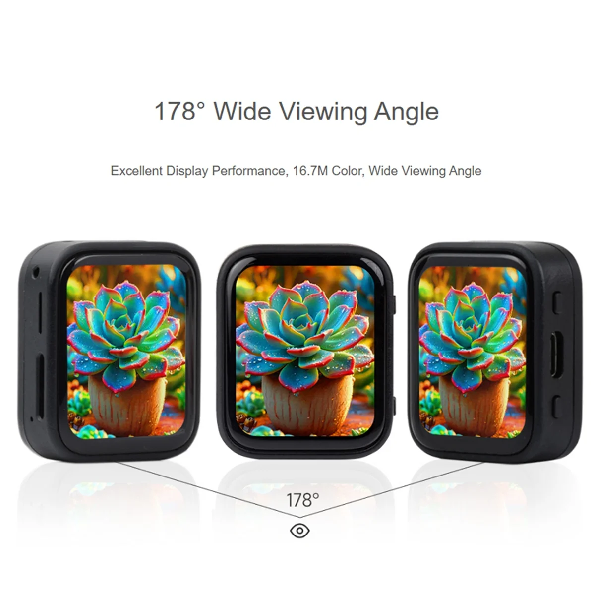 AA87C ESP32 S3 Papan Pengembangan Layar AMOLED 1.8 Inci Layar Sentuh QMI8658/MIC/Audio LVGL AI Jam Tangan Suara Yang Dapat Diprogram